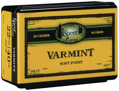 Special Purpose Rifle Bullets .308 Diameter 100 Grain Plinker Soft Point Round Nose
