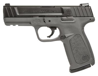 SD9 Self Defense 9mm 4 Inch Stainless Steel Barrel Armornite Finish White Dot Sights Gray Polymer Frame 16 Round