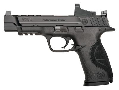 M&P9L Performance Center Ported 9mm 5 Inch Ported Stainless Steel Barrel Ported Slide White Dot Sights Polymer Frame SMS-4MOA MiniSight 17 Round