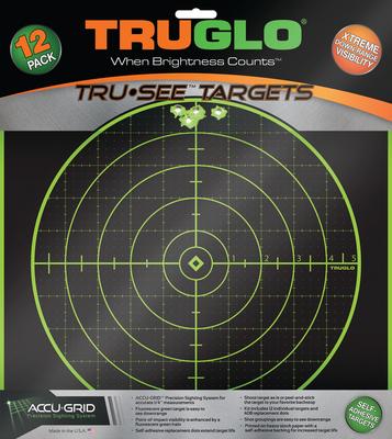 Tru-See Reactive/Splatter Targets 100 Yard Green 12 Pack