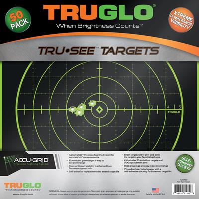 Tru-See Reactive/Splatter Targets 100 Yard Green 50 Pack