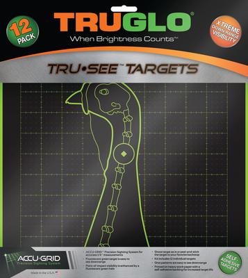 Tru-See Splatter Target Turkey 12x12 Inch Green 12 Per Pack