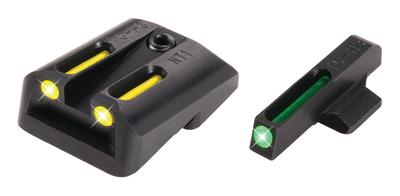 Tritium Fiber Optic Brite-Site Handgun Novak LoMount Sight For1911 Government 5 Inch 9mm/.40S&W Cut .270 Front/.450 Rear