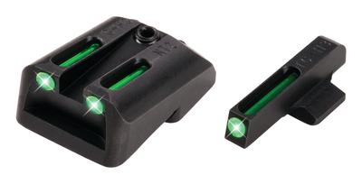 Tritium Fiber Optic Brite-Site Handgun Novak LoMount Sight For1911 3 Inch Officers and 4.25 Inch Commander 9mm/.40S&W Cut .270 Front/.500 Rear