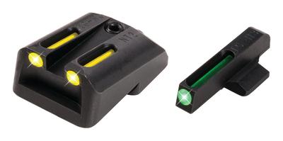 Tritium Fiber Optic Brite-Site Handgun Novak LoMount Sight For1911 3 Inch Officers and 4.25 Inch Commander 9mm/.40S&W Cut .270 Front/.500 Rear