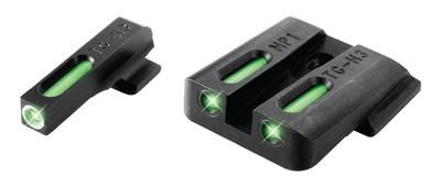 Brite-Site TFX Sights for Smith & Wesson M&P/SD9/SD40 Including Shield and .22 Models but Excluding .22 Compact and C.O.R.E. Models and VE Models Green Rear/Green With Focus Lock Front