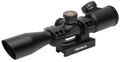 Tru-Brite Xtreme Tactical Compact Riflescope With Mount 4x32mm Illuminated Mil-Dot Reticle Matte Black