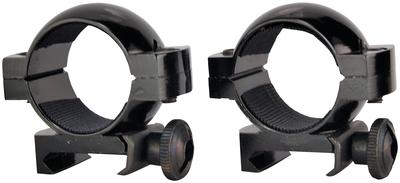1 Inch Aluminum Scope Ring Medium Gloss Black