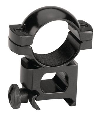 1 Inch Aluminum Scope Ring Quick Peep Gloss Black