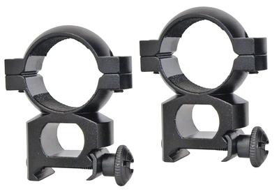 1 Inch Aluminum Scope Ring Quick Peep Matte Black