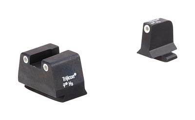 Suppressor Night Sight Set White Front/White Rear with Green Lamps for FN 9mm