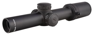 AccuPower 1-4x24mm Illuminated Green Mil-Square Crosshair Reticle 30mm Tube Diameter Matte Black