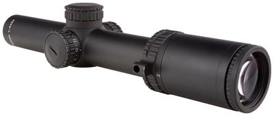 AccuPower 1-4x24mm Illuminated Duplex Crosshair With Green LED Reticle 30mm Tube Diameter Matte Black