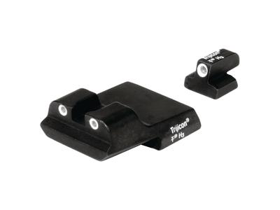 Bright And Tough 3-Dot Night Sights Smith & Wesson Compact 9mm Long Rear