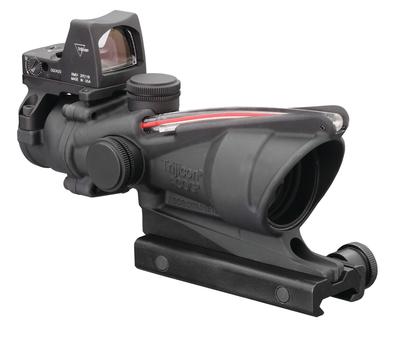 ACOG 4x32 Scope Dual Illuminated Red Crosshair .223 Ballistic Reticle 3.25 MOA RMR Sight Black