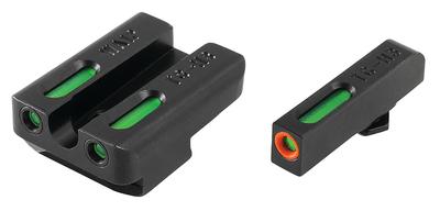 Brite-Site TFX Pro for Walther PPS Green Rear Green with Orange Focus Lock Front Sight
