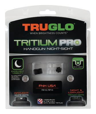 Tritium Pro Night Sights For FNX45 Green Rear Dot Green Front Dot White Focus Lock Ring