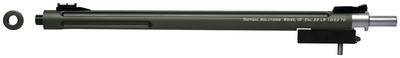 X-Ring Threaded Bull Barrel For Ruger 10/22 .22 LR 16.5 Inch OD Green Finish