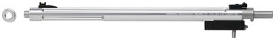 X-Ring Threaded Bull Barrel For Ruger 10/22 .22 LR 16.5 Inch Silver Finish