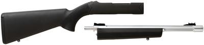 Ruger 10/22 Takedown Threaded Barrel and Stock Combo 16.5 Inch Threaded Barrel Silver Finish Adjustable Sights Black Hogue Overmolded Stock