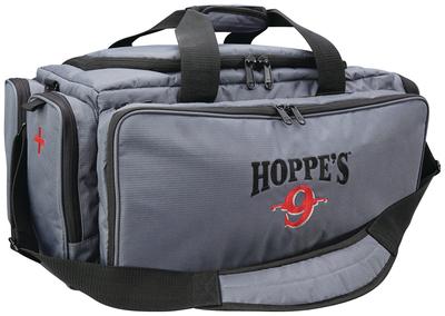 Large Range Bag Gray/Black With Hoppe's Logo