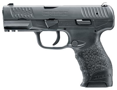 Creed 9mm 4 Inch Barrel Matte Black Finish 3-Dot Sights Bobbed Hammer Textured Grips 10 Round