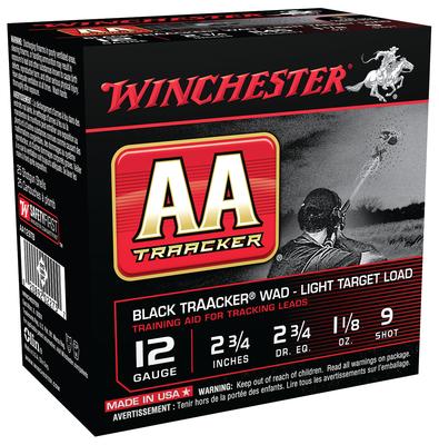 AA TrAAcker Light 12 Gauge 2.75 Inch 1350 FPS 1.125 Ounce 9 Shot Black Wad
