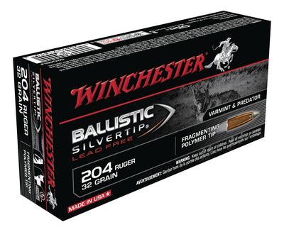 Lead Free .204 Ruger 32 Grain Ballistic Silvertip