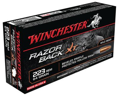 Razorback XT Rifle Ammunition .223 Remington 64 Grain Razorback XT