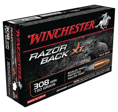Razorback XT Rifle Ammunition .308 Winchester 150 Grain Razorback XT