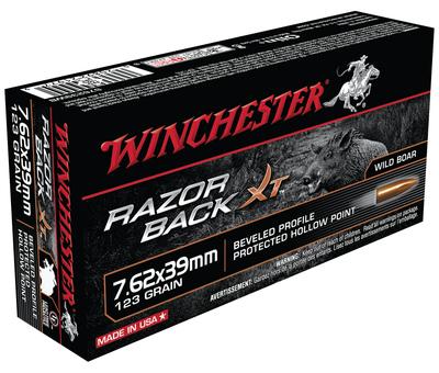 Razorback XT Rifle Ammunition 7.62x39mm 123 Grain Razorback XT