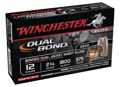 Dual Bond Fully Rifled Slug 12 Gauge 2.75 Inch 1800 FPS 375 Grain