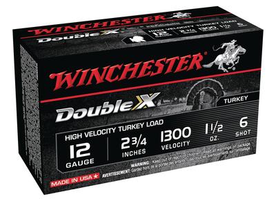 Double X High Velocity Turkey Loads Copper Plated Buffered 12 Gauge 2.75 Inch 1300 FPS 1.5 Ounce 6 Shot