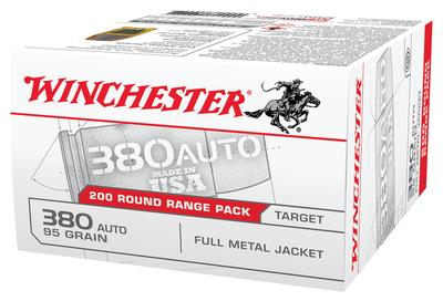 USA Brand .380 ACP 95 Grain Full Metal Jacket Five Boxes of 200 Per Case