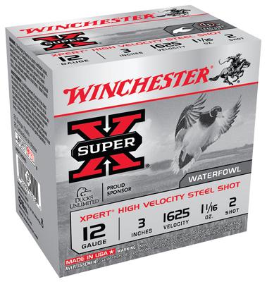 Super-X Xpert Steel Waterfowl Load 12 Gauge 3 Inch 1625 FPS 1.0625 Ounce 2 Steel Shot