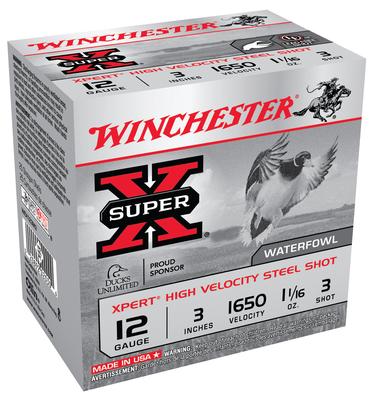 Super-X Xpert Steel Waterfowl Load 12 Gauge 3 Inch 1625 FPS 1.0625 Ounce 3 Steel Shot