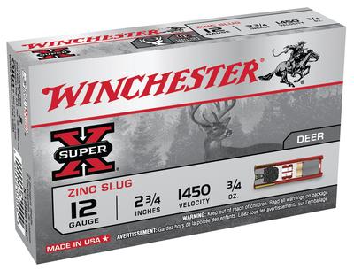 Super-X Lead Free Rifled Slug 12 Gauge 2.75 Inch 1450 .75 Ounce