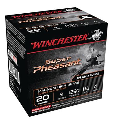 Super-X Pheasant 20 Gauge 3 Inch 1250 1.25 Ounce 4 Shot
