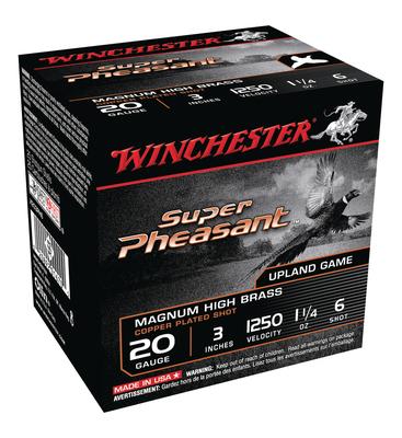 Super-X Pheasant 20 Gauge 3 Inch 1250 1.25 Ounce 6 Shot