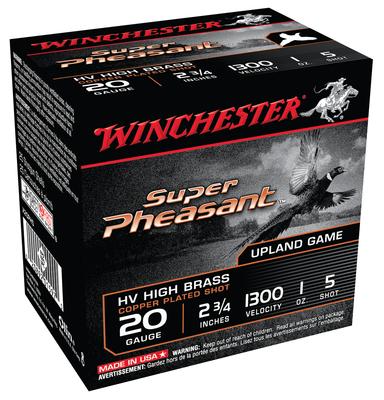 Super-X Pheasant 20 Gauge 2.75 Inch 1300 FPS 1 Ounce 5 Shot