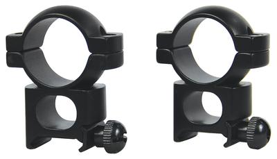 Redfield Aluminum See-Thru Rings 1 Inch Matte Black
