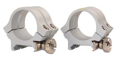 Weaver Quad Lock Detachable Aluminum Rings 1 Inch Medium Silver