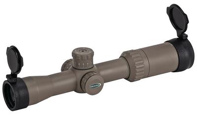 Kaspa Tactical Scope 3-12x44mm Side Focus Illuminated Tactical Ballistic-X Reticle Dark Earth