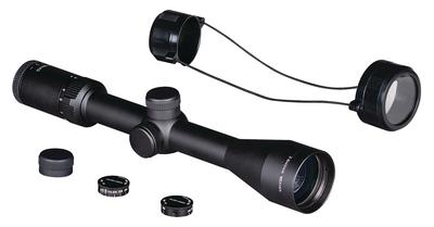 Kaspa Rimfire Scope 3-9x40mm Dual-X Reticle Matte Black With Turret Dials