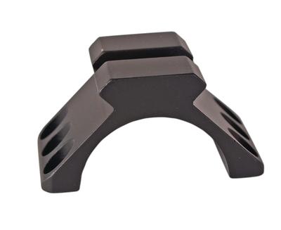 Tactical Ring Cap With Small Picatinny Rail Matte Black 1 Inch