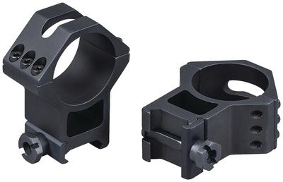 6-Hole Tactical Picatinny Ring Low Matte Black 34mm
