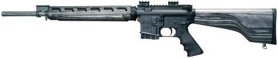 VEX Wood Stock Series .223 Remington 20 Inch Fluted Stainless Steel Barrel Matte Finish Hardcoat Black Anodized Receiver Pepper Laminated Wood Stock 5 Round