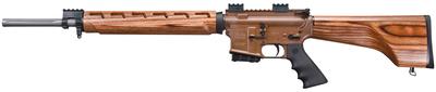 VEX Wood Stock Series .223 Remington 20 Inch Fluted Stainless Steel Barrel Matte Finish Hardcoat Coyote Anodized Receiver Nutmeg Laminated Wood Stock 5 Round