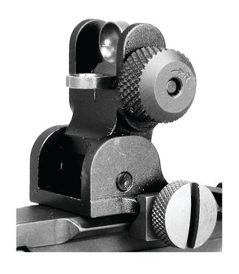 A1-Style Flip Rear Sight For Picatinny Rail Matte Black