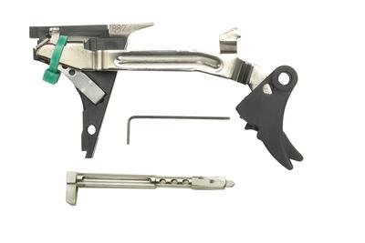 Fulcrum Ultimate Trigger Kit Black Trigger Pad with Black Safety for Gen 4 Glock 22/23/24/27/31/32/33/35